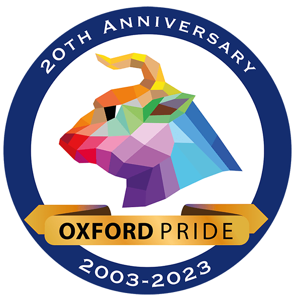 Oxford Pride 20th Anniversary Logo